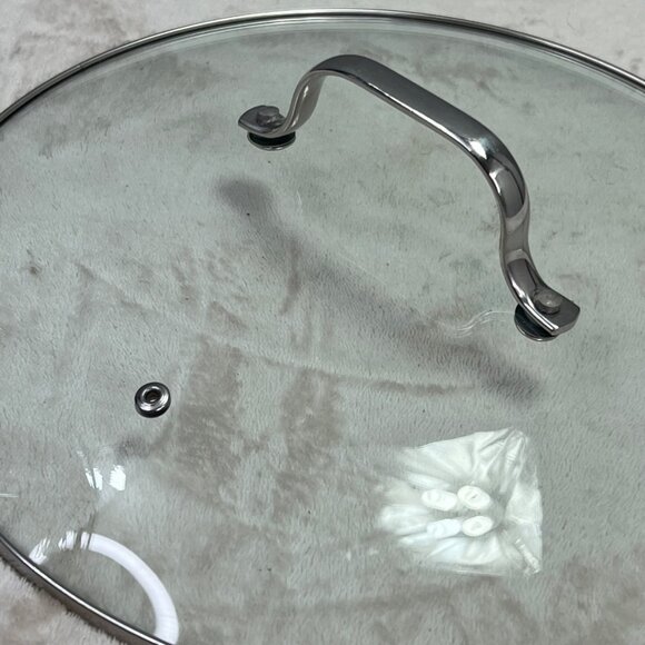 Glass Pot Pan Lid with Handle Dishwasher Safe 12.25" Diameter Replacement - Picture 3 of 4